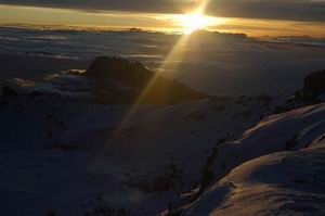 Sv�t�n�, pohled z vrcholu Kilimand��ra. Foto: Roman Langr