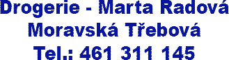 Drogerie - Marta Radová